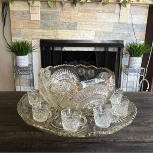 Glass Punch Bowl